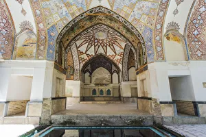 Iran Prints: Fin Garden, Kushak pavilion, detail of the ceiling, UNESCO World Heritage Site, Kashan
