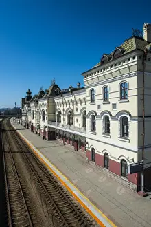Eurasia Prints: The final railway station of the Trans-Siberian railway in Vladivostok, Russia, Eurasia