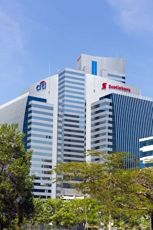 Panama Prints: Financial buildings, Panama City, Panama, Central America