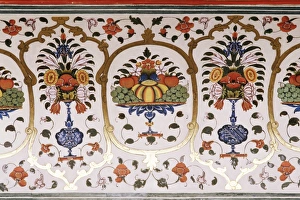Detail of the fine wall paintings