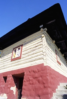 Slovak Republic Prints: One of the finest traditional village houses with its