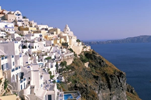Fira, island of Santorini (Thira), Cyclades Islands, Aegean, Greek Islands