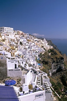 Fira, island of Santorini (Thira), Cyclades Islands, Aegean, Greek Islands