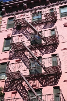 Fire Escapes Prints: Fire Escape, Soho, Manhattan, New York City, United States of America, North America