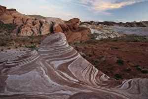 Strata Prints: The Fire Wave, Valley of Fire State Park, Nevada, United States of America, North America