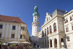 Firewatch Tower in Main Square, Sopron, Western Transdanubia, Hungary, Europe