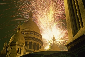 Pari Prints: Fireworks over the Sacre Coeur