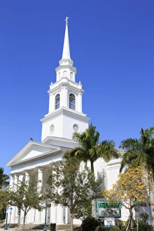 Sarasota Prints: First Baptist Church, Main Street