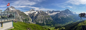 Grindelwald Prints: First Cliff Walk, Grindelwald, Jungfrau Region, Bernese Oberland, Switzerland