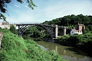 Shropshire Collection: The first iron bridge, Ironbridge, UNESCO World Heritage Site, Shropshire