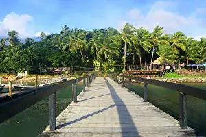 Walkway Prints: First Landing Beach Resort, Viti Levu, Fiji, South Pacific