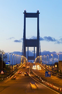 Blurry Prints: The First (Old) Severn Bridge, Avon, England, United Kingdom, Europe