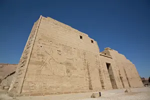 Ancient Thebes Prints: First Pylon, Medinet Habu, Mortuary Temple of Ramesses III