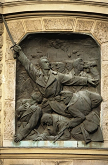 Soldier Prints: First World War memorial, Andrassy ut, Budapest, Hungary, Europe
