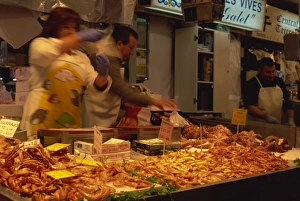 Sea Food Prints: Fish stall in the market