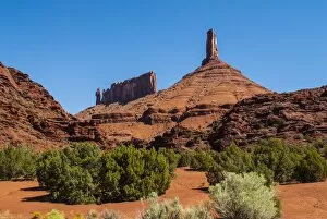 The Fisher Towers in Castle Valley, near Moab, Utah, United States of America, North America