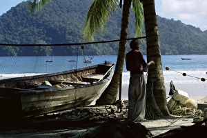 Fishing Net Prints: Fisherman, Maracas Bay