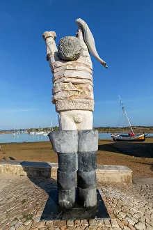 Fisherman Prints: Fisherman's Statue in Alvor