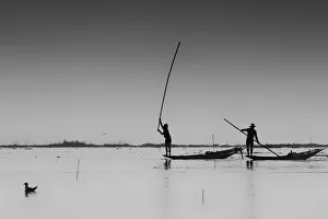 Fishermen Prints: Fishermen, Inle Lake, Shan State, Myanmar (Burma), Asia