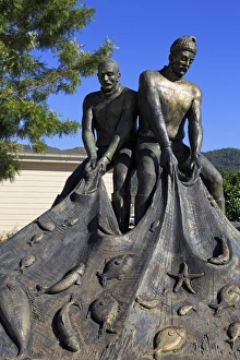 Marmaris Prints: Fishermens Monument, Old Town, Marmaris, Anatolia, Turkey, Asia Minor, Eurasia