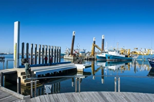 Quayside Prints: Fishing boat harbour of Fremantle, Western Australia, Australia, Pacific