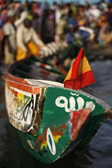 Senegal Prints: Fishing boat, Mbour, Thies, Senegal, West Africa, Africa