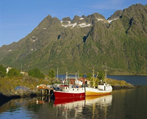 Austnesfjorden Prints: Fishing boats in Austnesfjorden