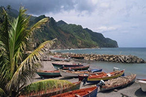 Fishing boats on beach