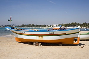 Fishing boats and beach