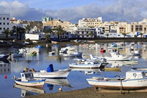 Canaries Prints: Fishing boats in Charco de San Gines