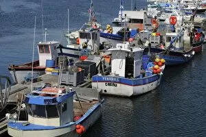 Fishing boats, Concarneau, Finistere, Brittany, France, Europe
