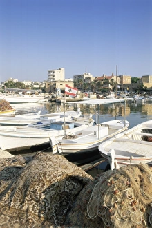 Fishing boats in the fishing harbour