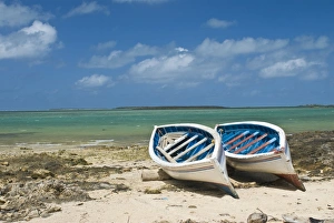Rodrigues Prints: Fishing boats on the island of Rodrigues, Mauritius, Indian Ocean, Africa