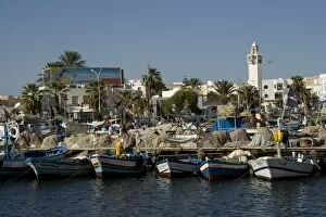 Fis hing boats , Mahdia, Tunis ia, North Africa, Africa