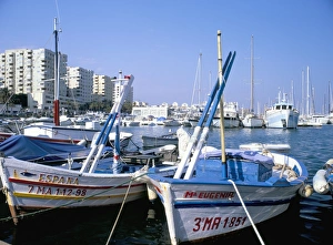 Costa Del Sol Prints: Fishing boats in the marina