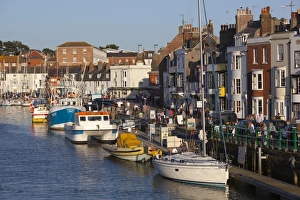 Fishing boats in the Old Harbour, Weymouth, Dorset, England, United Kingdom, Europe