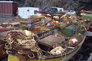 Mid Atlantic Prints: Fishing boats on Tristan da Cunha
