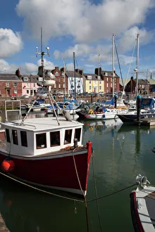 Fishing Boats Prints: Fishing boats and yachts in the Harbour at Arbroath