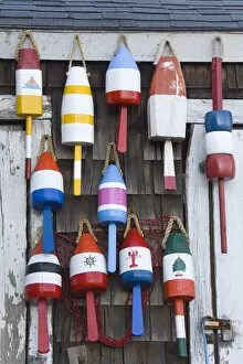 Images Dated 15th October 2007: Fishing buoys in Rockport, Cape Ann, Greater Boston Area, Massachusetts