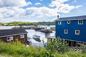 Cabins Prints: Fishing cabins in Rose Blanche, Newfoundland, Canada, North America