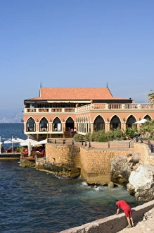 Images Dated 21st January 2000: Fishing at the Corniche and harbour area