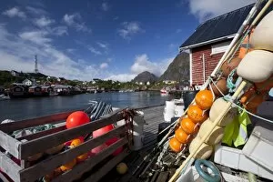 Images Dated 13th June 2010: The fishing harbour of Sorvagen, Moskenesoy island, Lofoten archipelago