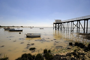 Charente Maritime Prints: Fishing jetty, Fouras, Charente-Maritime, France, Europe