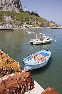 Fishing Net Prints: Fishing nets and traditional fishing boats