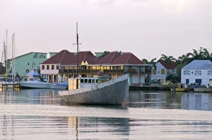 Leeward Island Prints: Fishing port, Heritage Quay, St
