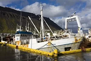 Images Dated 26th June 2010: Fishing vessels, Port of Isafjordur, West Fjords Region, Iceland, Polar Regions