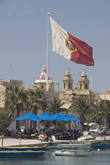 Maltese Prints: The fishing village of Marsaxlokk, Malta, Mediterranean, Europe