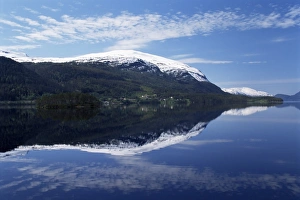 Mirror Image Prints: Fjord and houses