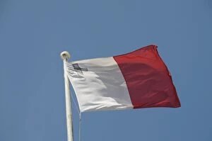 Images Dated 4th June 2008: Flag, Valletta, Malta, Europe