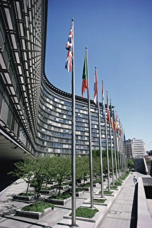 Bruxelles Prints: Flags of EU member countries, Brussels, Belgium, Europe